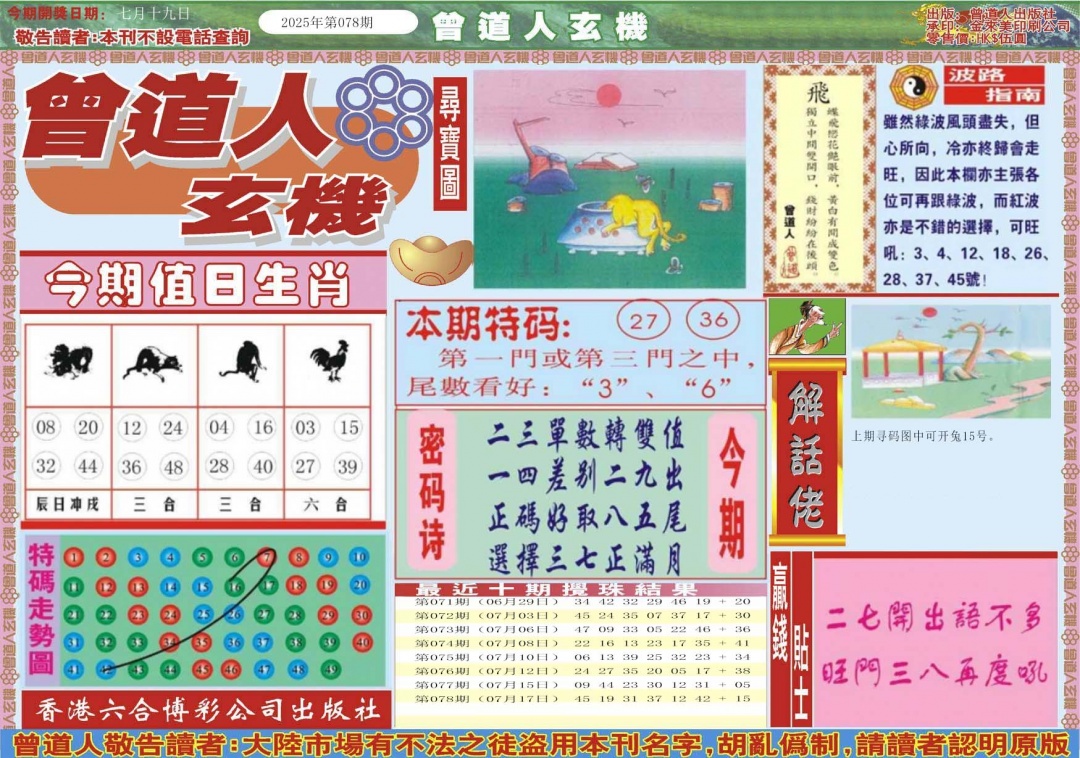 六合彩079期曾道人玄机A