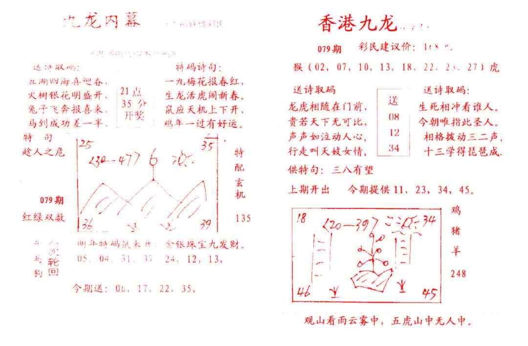 六合彩079期九龙内幕