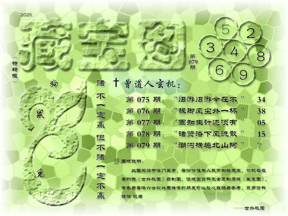 六合彩079期藏宝图
