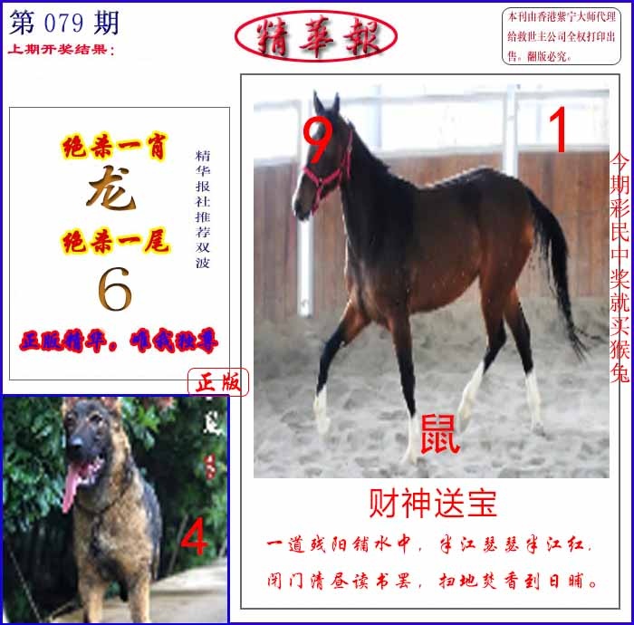 六合彩079期新精华报报