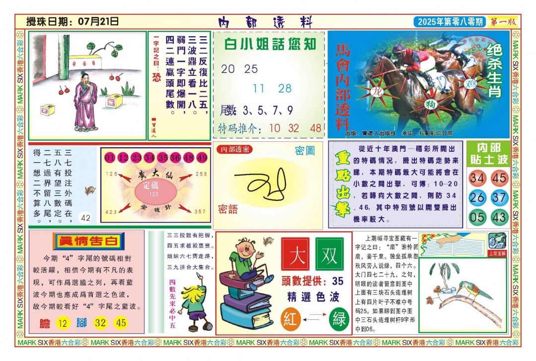 六合彩080期内部透料A(新图)