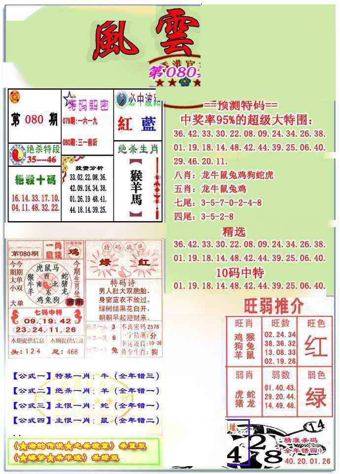 六合彩080期风云榜