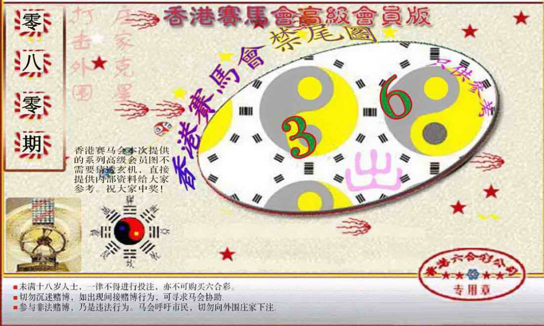 六合彩080期赛马会高级禁尾图(新）