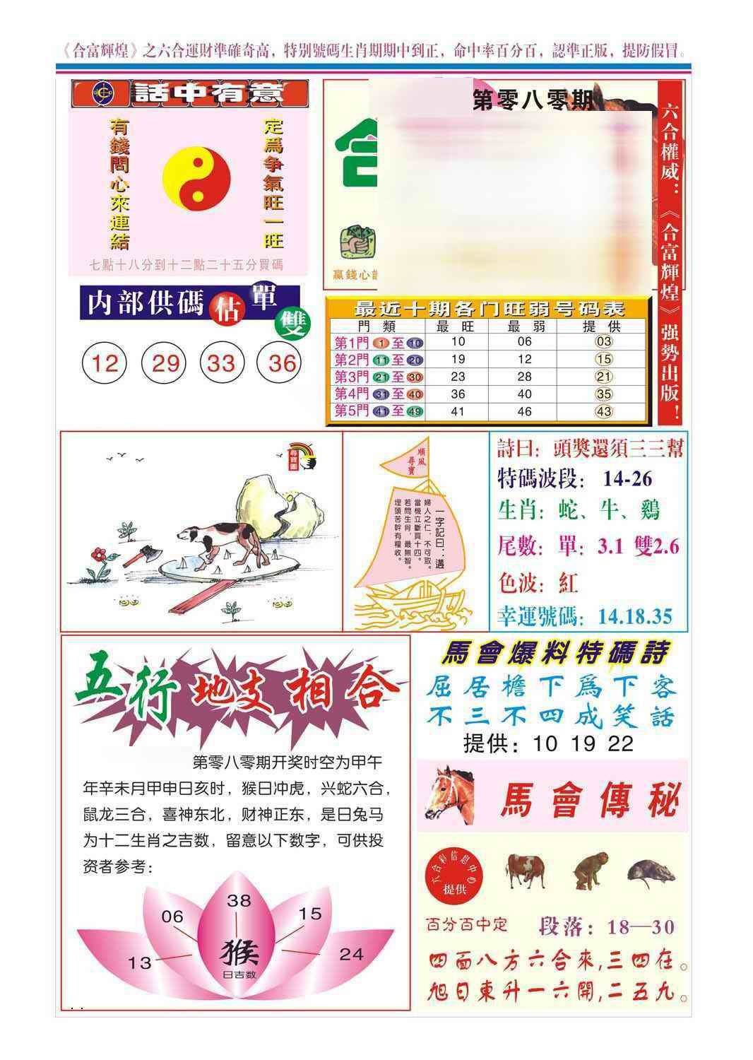 六合彩080期合富辉煌(新图)