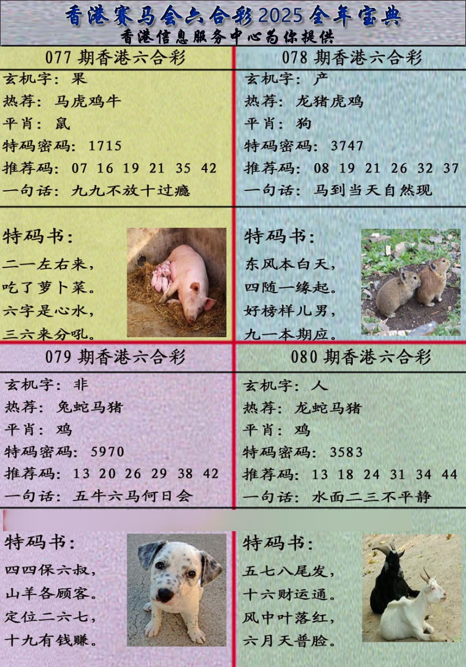 六合彩080期宝典报