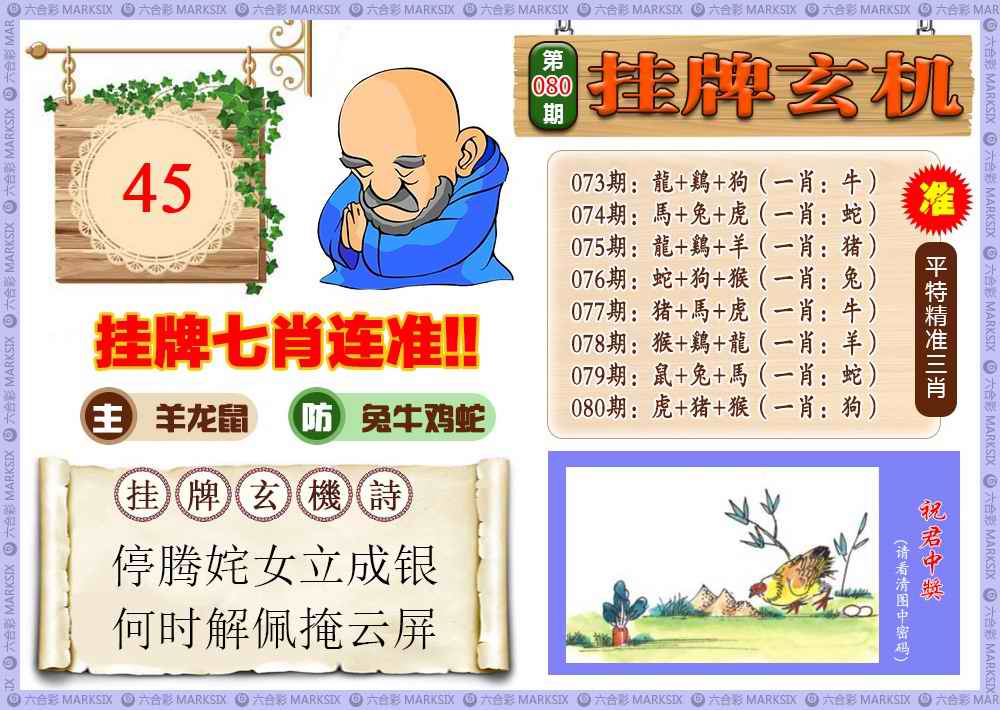 六合彩080期挂牌玄机(新图)