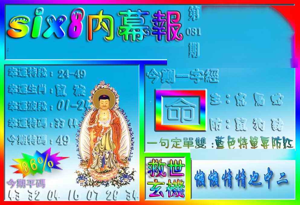 六合彩081期在线内幕报