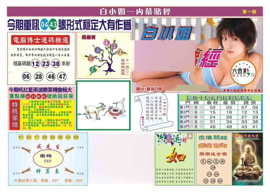六合彩081期香港内幕赌经(新图)