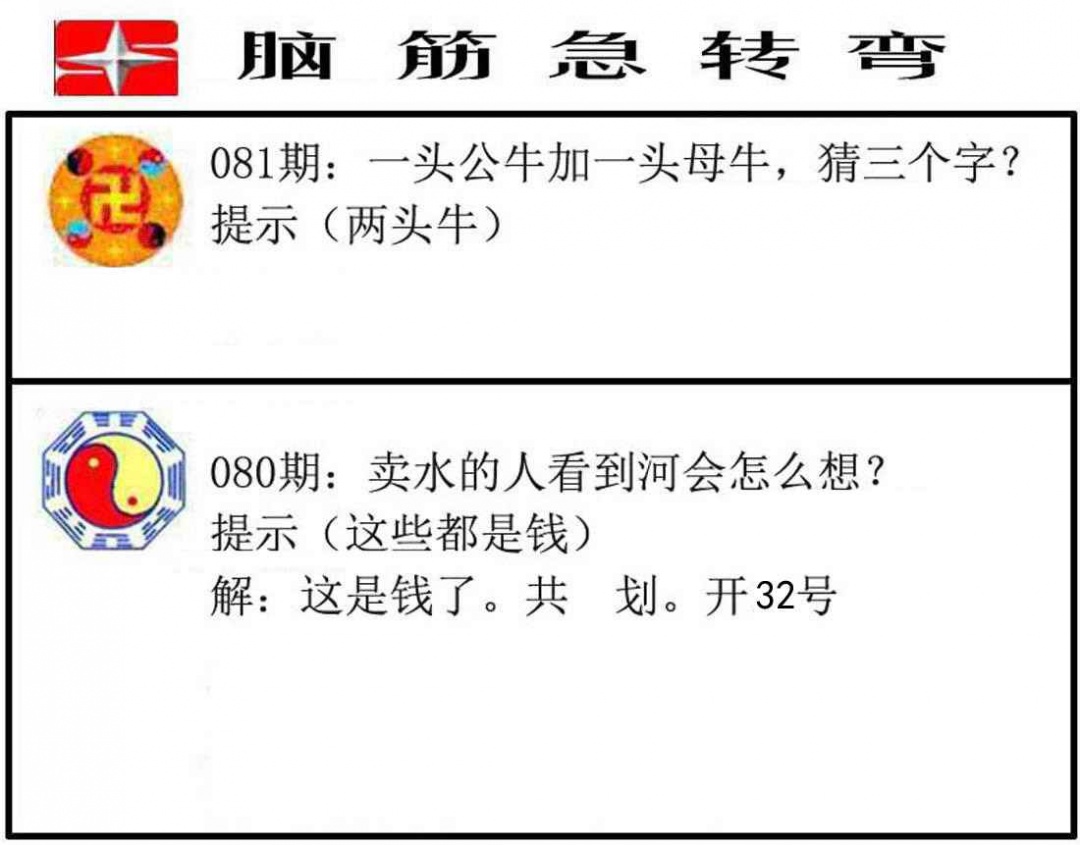 六合彩081期脑筋急转弯