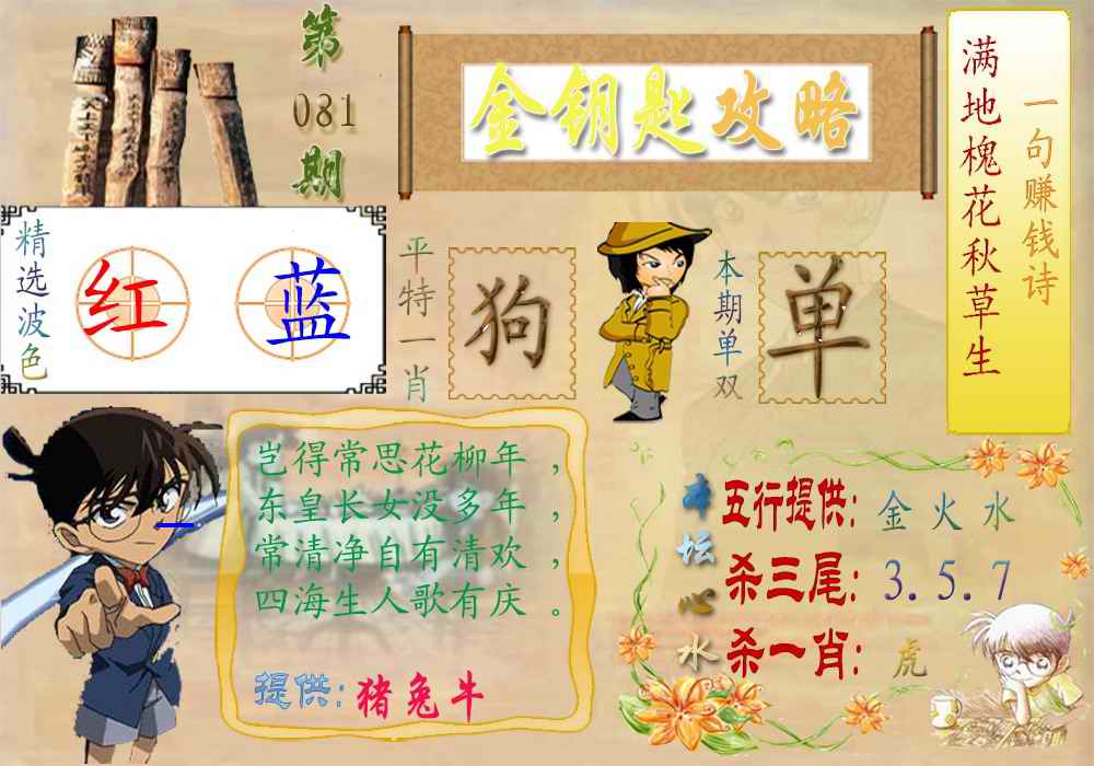 六合彩081期金钥匙攻略