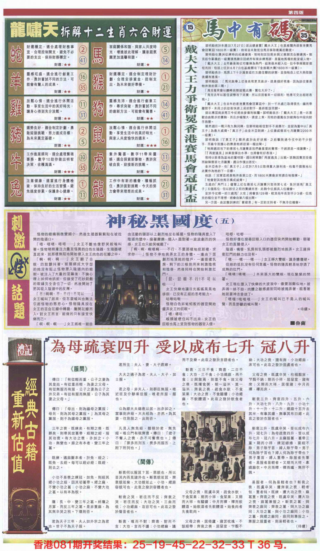 六合彩082期新报跑狗-2(背面)