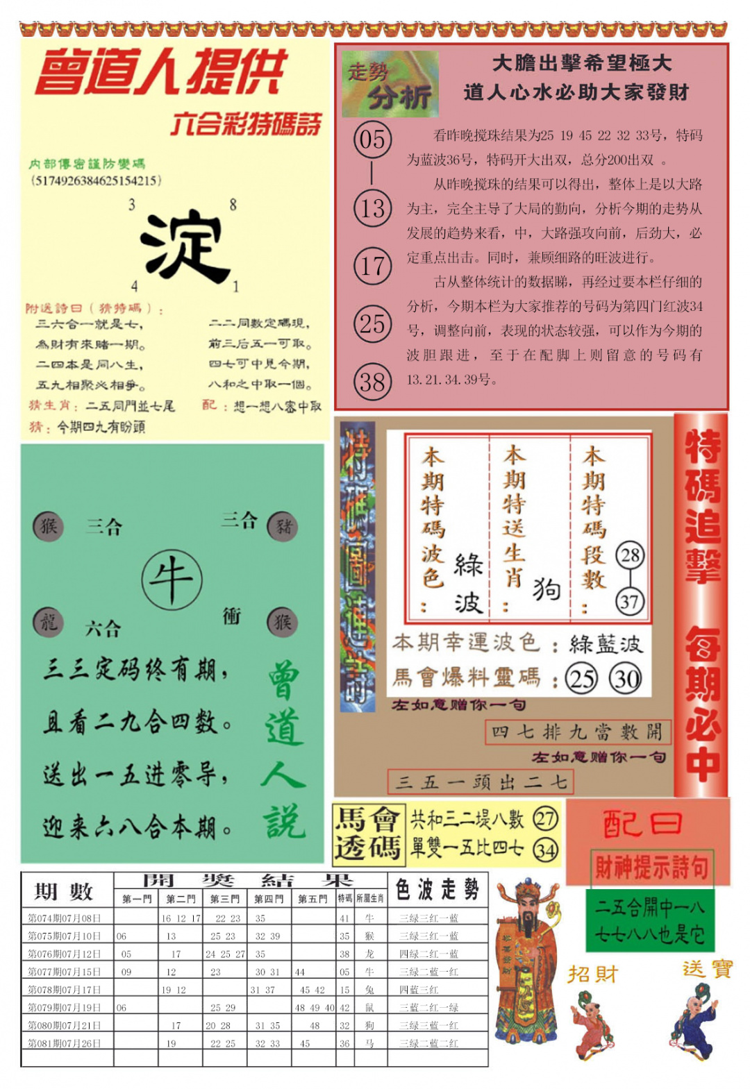 六合彩082期曾道人内幕B加大版