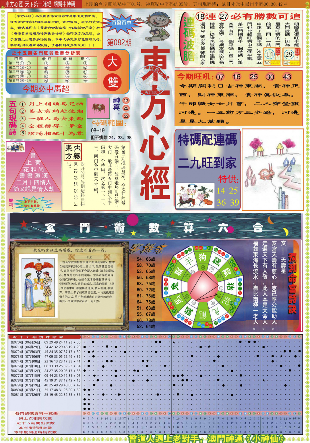 六合彩082期东方心经A