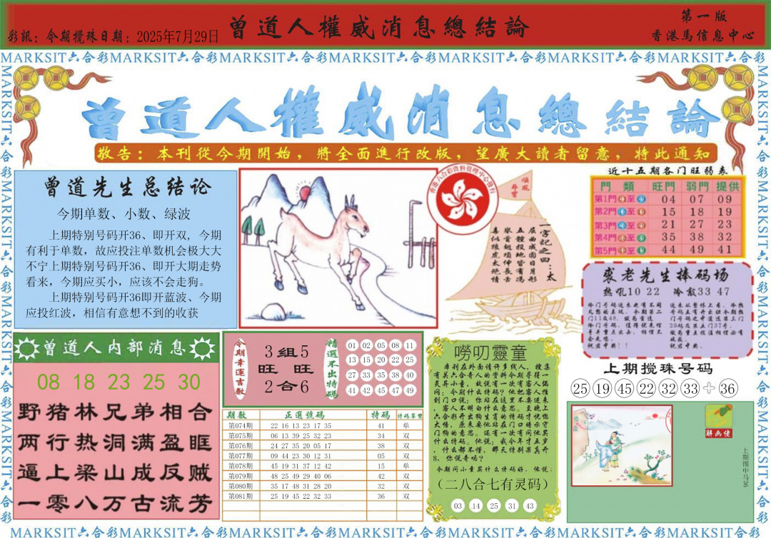 六合彩082期曾道人权威消息A