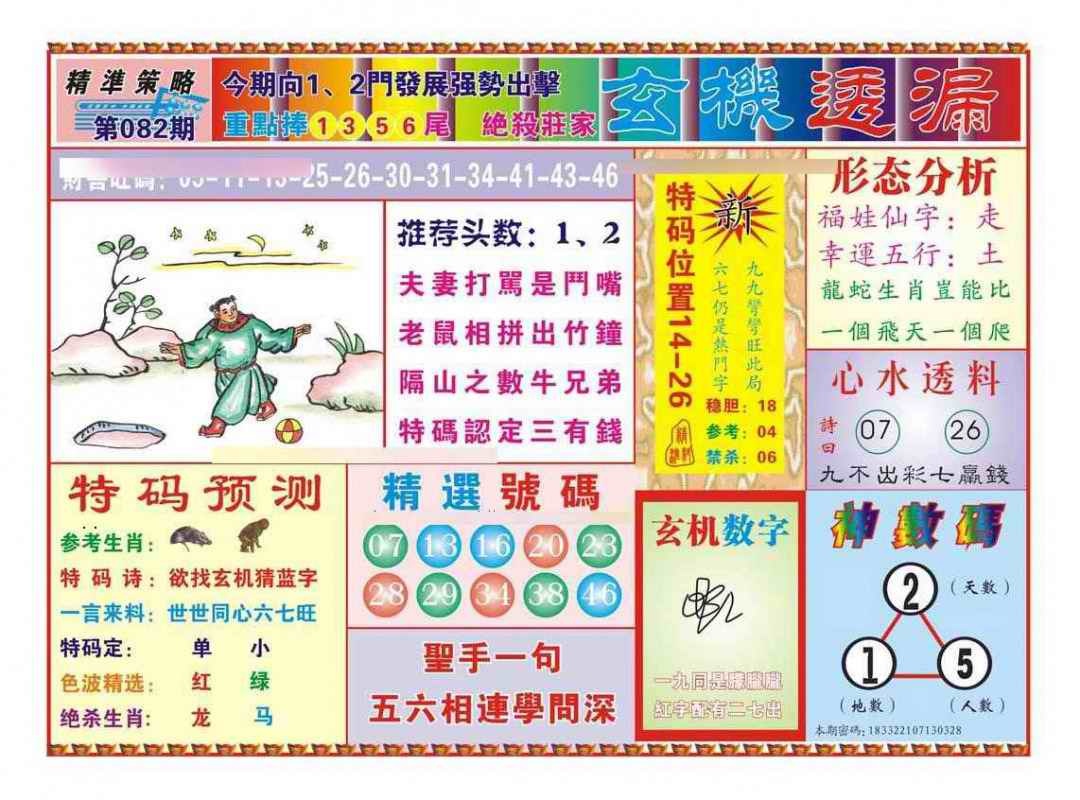 六合彩082期玄机透漏（新图）