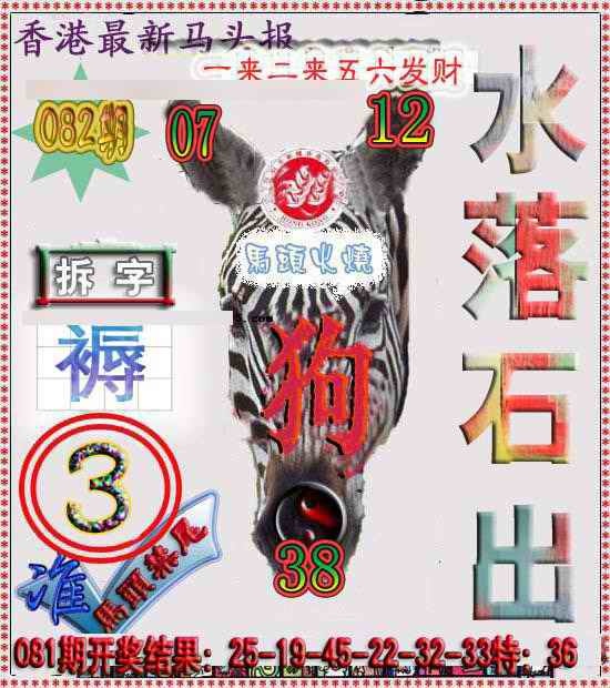 六合彩082期香港马头报