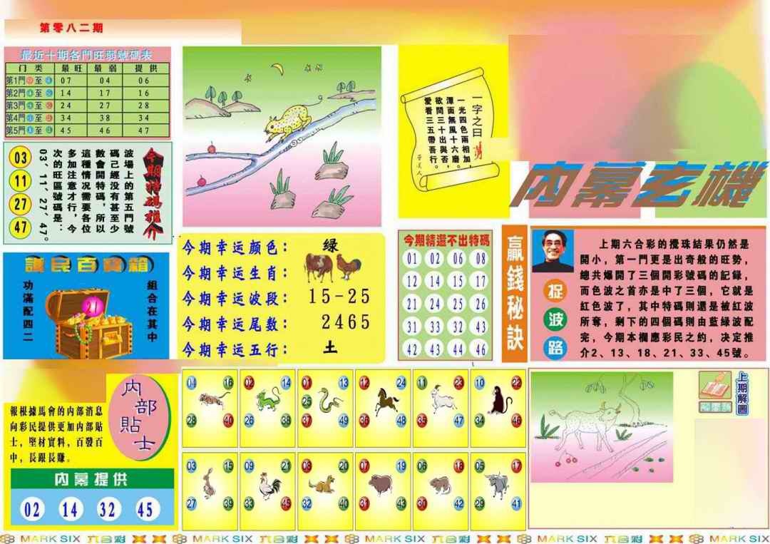 六合彩082期马经内幕A(新图推荐)