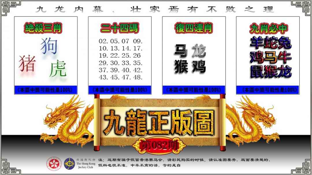 六合彩082期九龙正版图