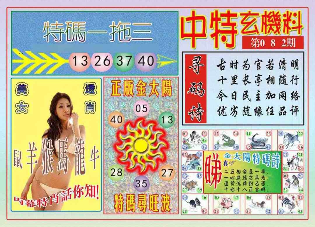 六合彩082期中特玄机料