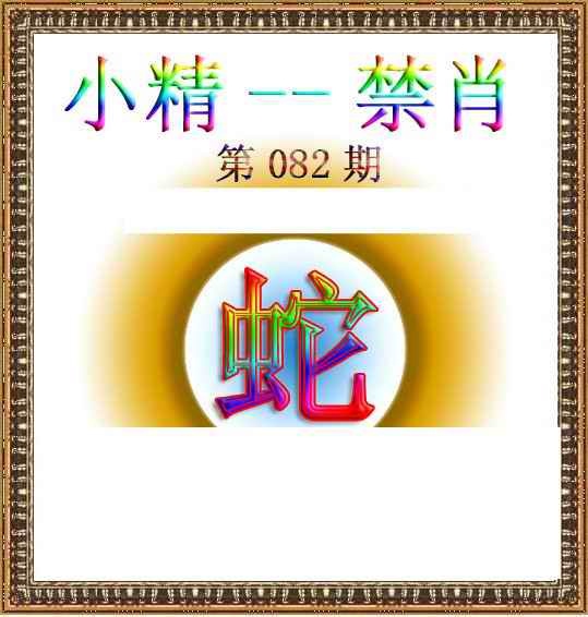 六合彩082期小精禁肖