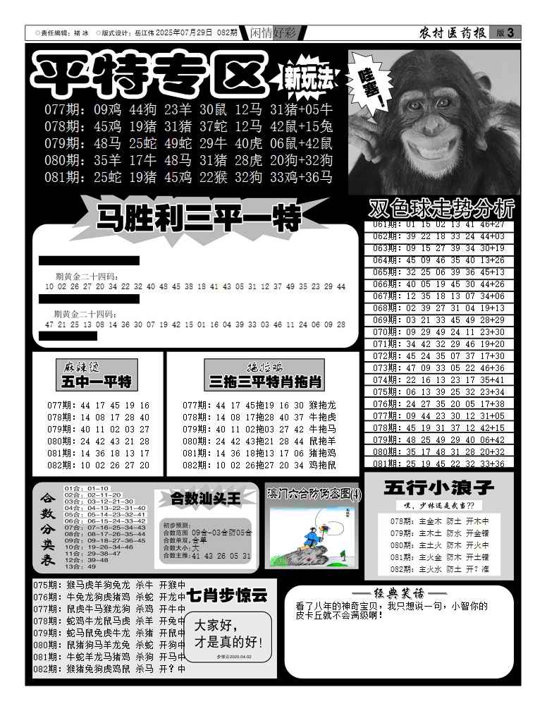 六合彩082期新粤彩(闲情好彩F)