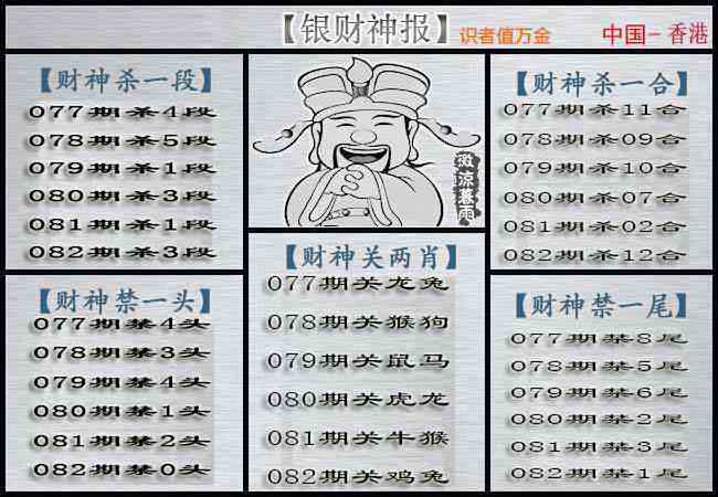 六合彩082期银财神