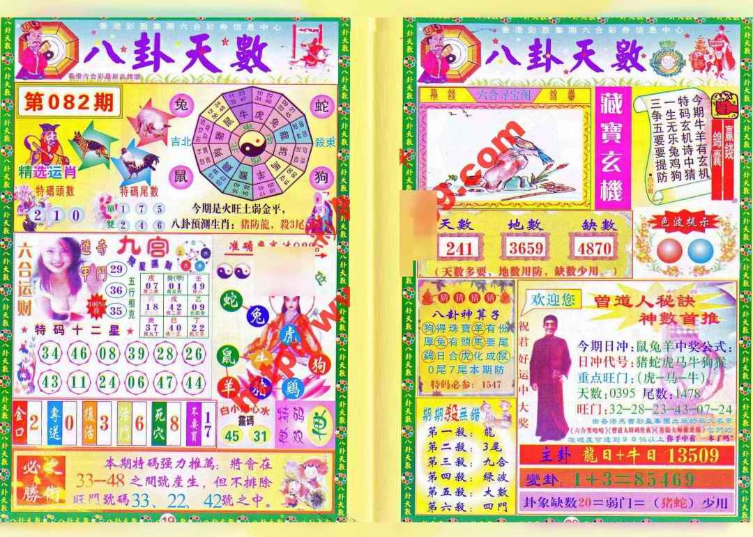 六合彩082期八卦天数