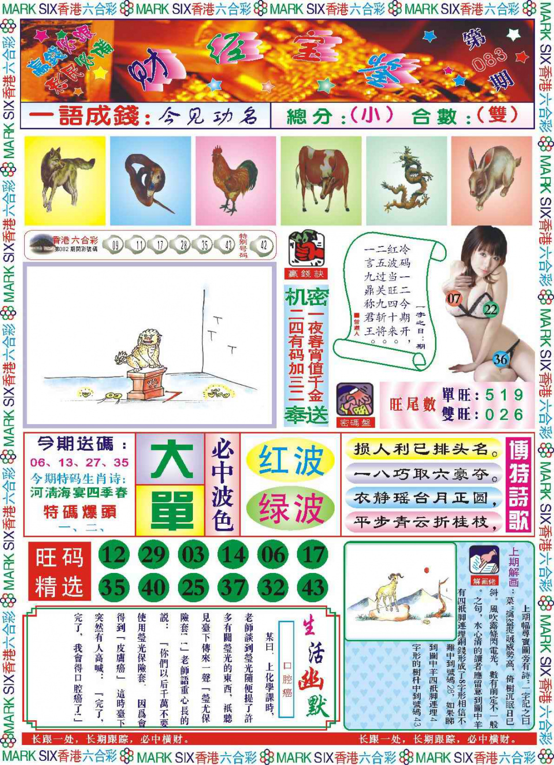 六合彩083期118财经宝鉴(新图)