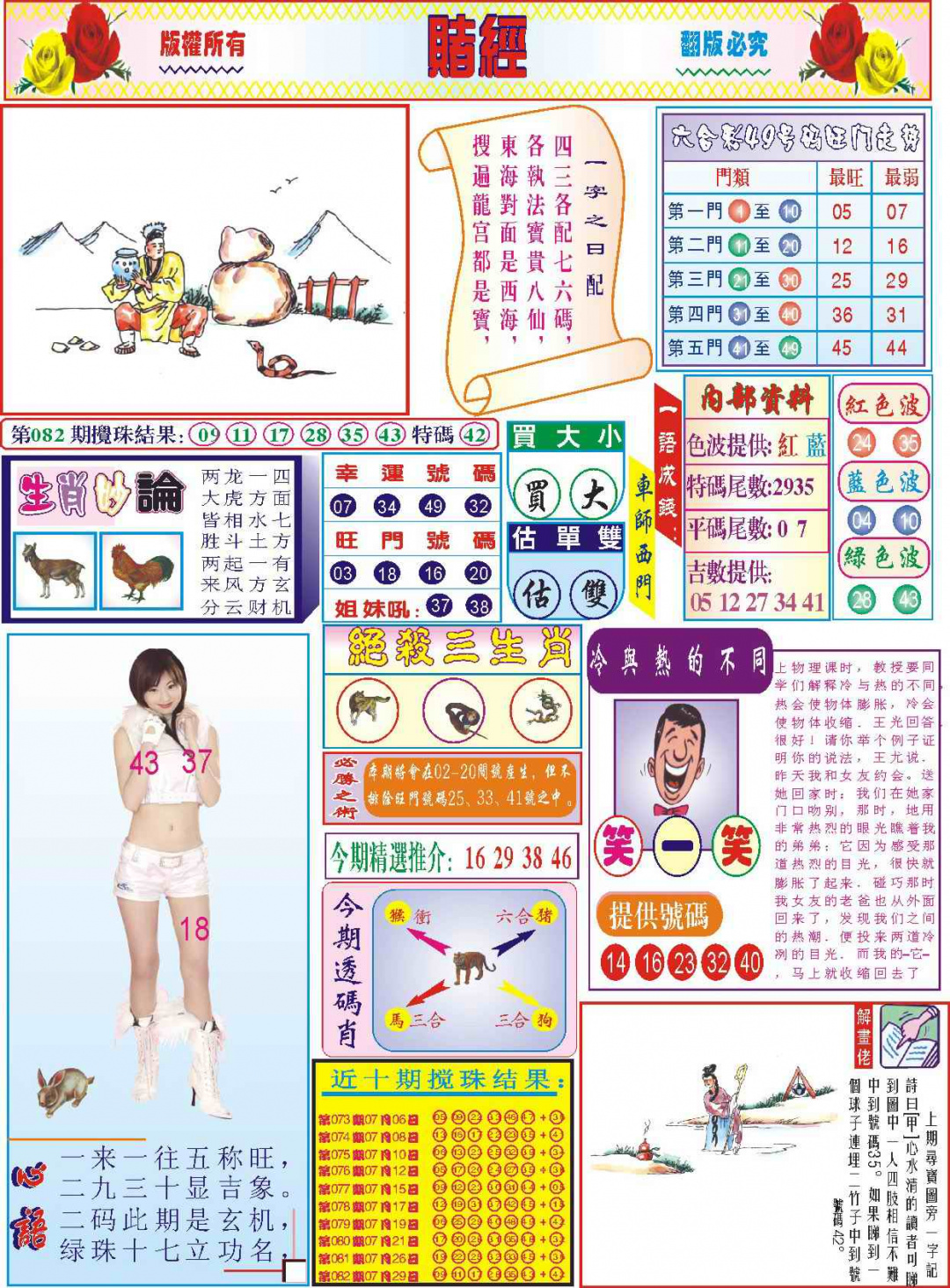 六合彩083期118赌经(新图)