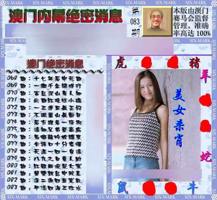 六合彩083期澳门内幕消息