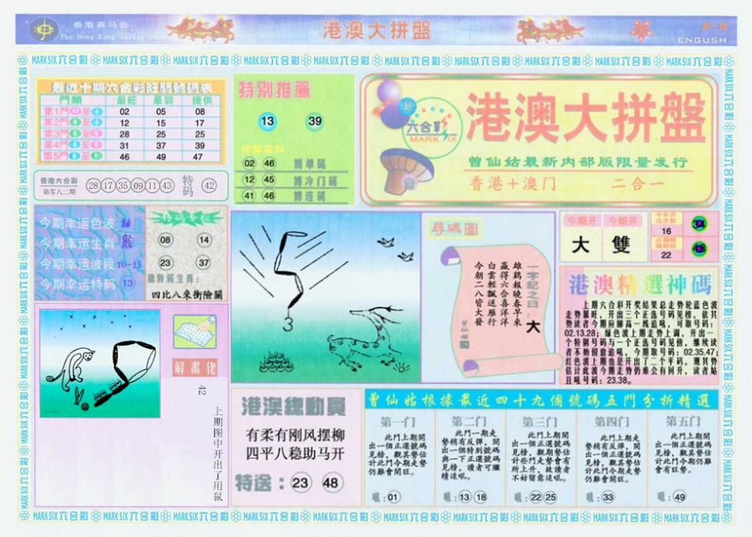 六合彩083期港澳大拼盘A
