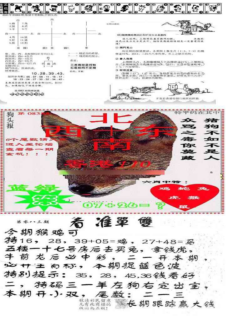 六合彩083期特码内幕B