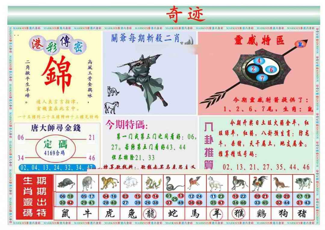 六合彩083期马经奇迹B(新图推荐)