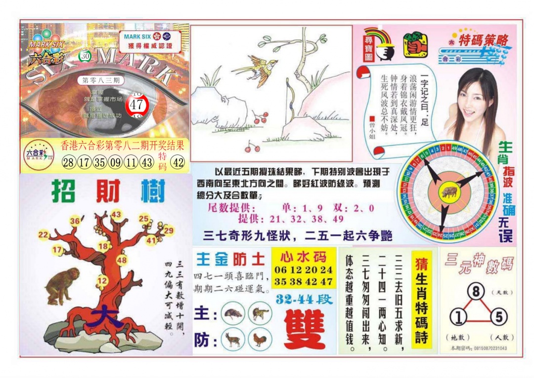六合彩083期天眼神算