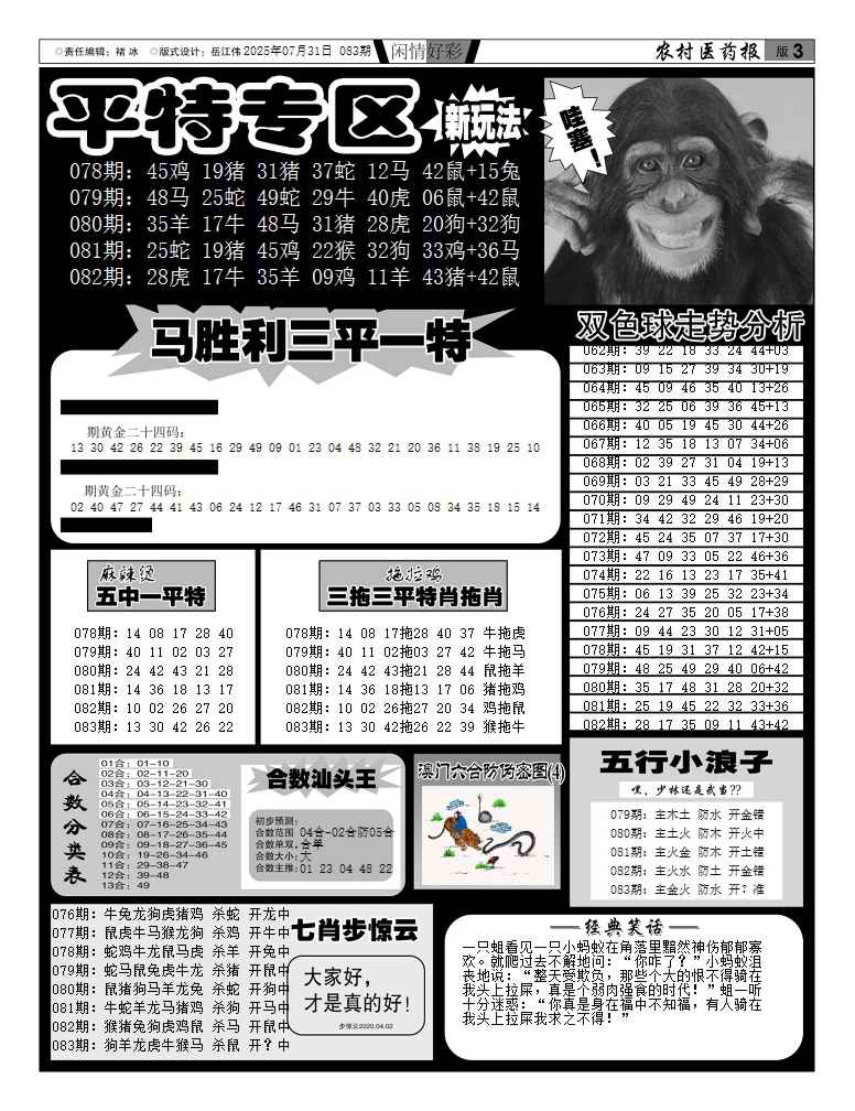 六合彩083期新粤彩(闲情好彩F)