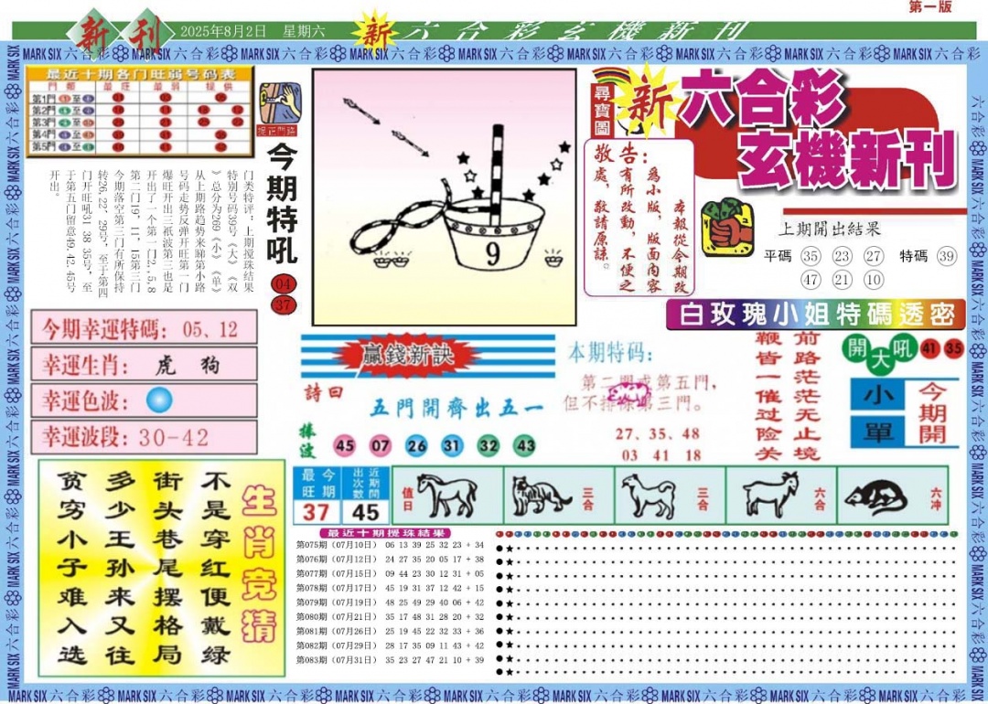 六合彩084期新六合彩特码新刊A