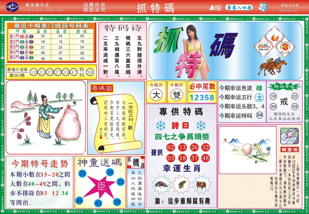 六合彩084期118抓特码A(新图)