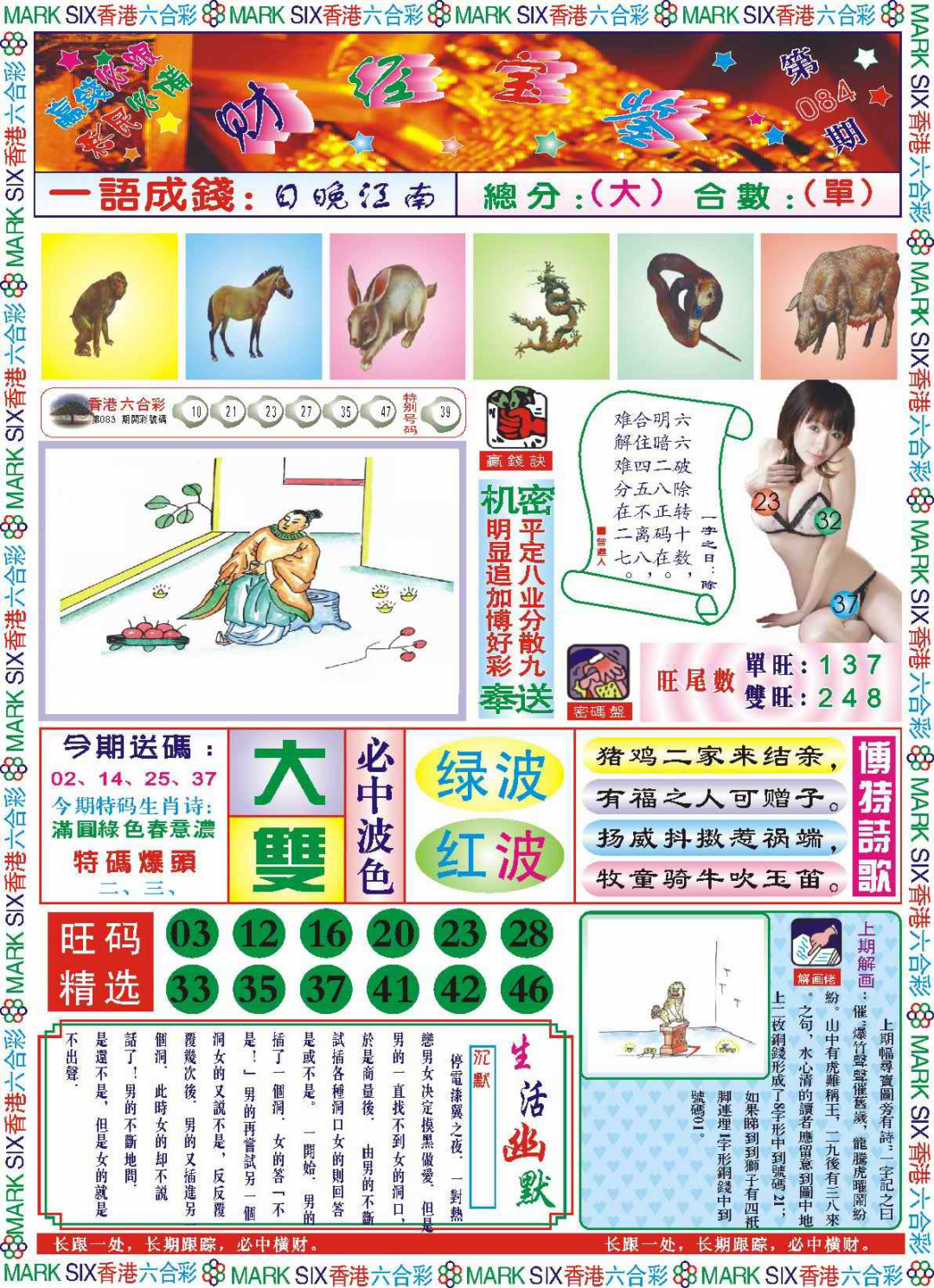 六合彩084期118财经宝鉴(新图)