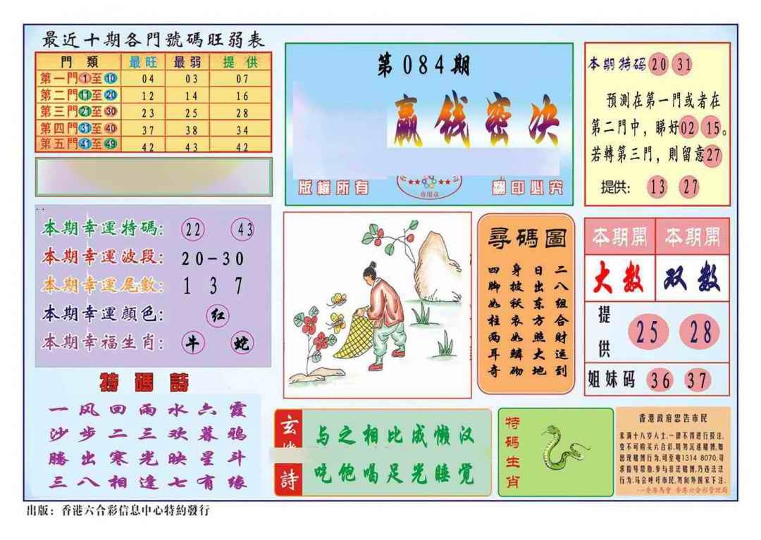 六合彩084期马经赢钱密决(新图推荐)