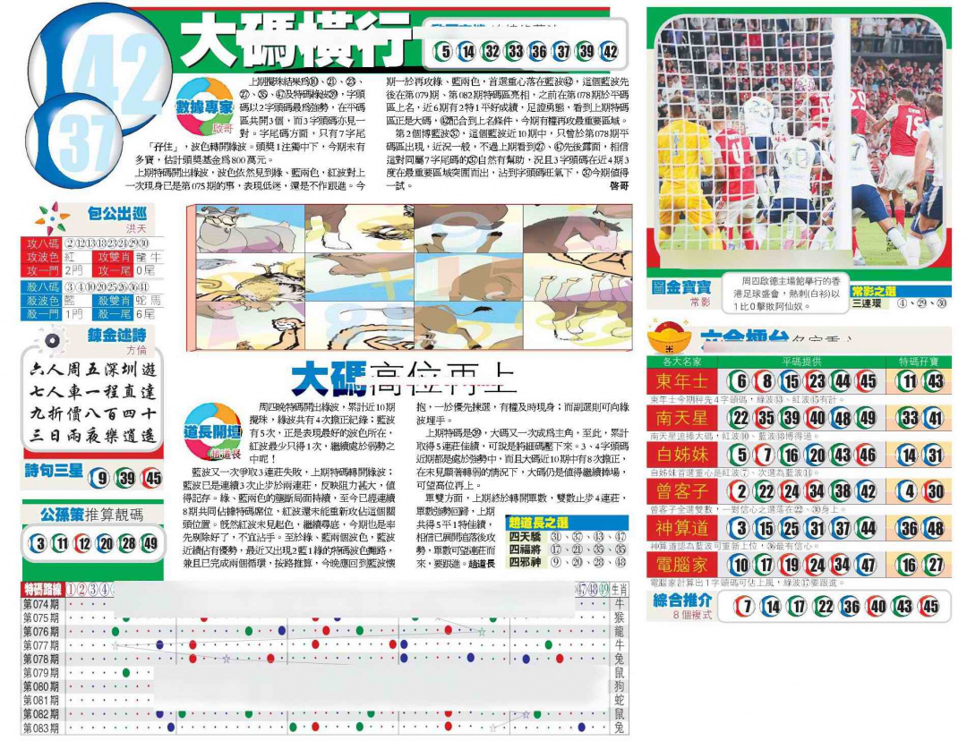 六合彩084期香港商报B