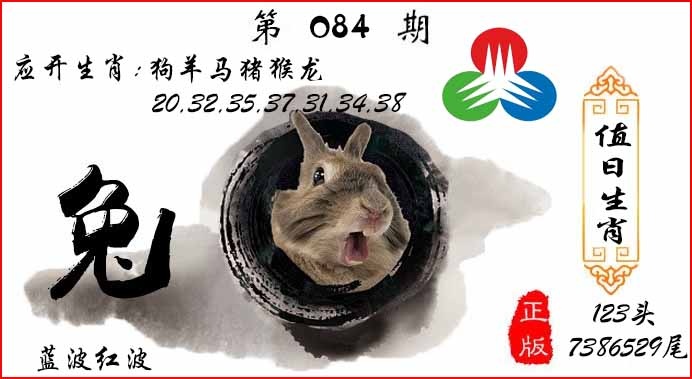 六合彩084期值日生肖