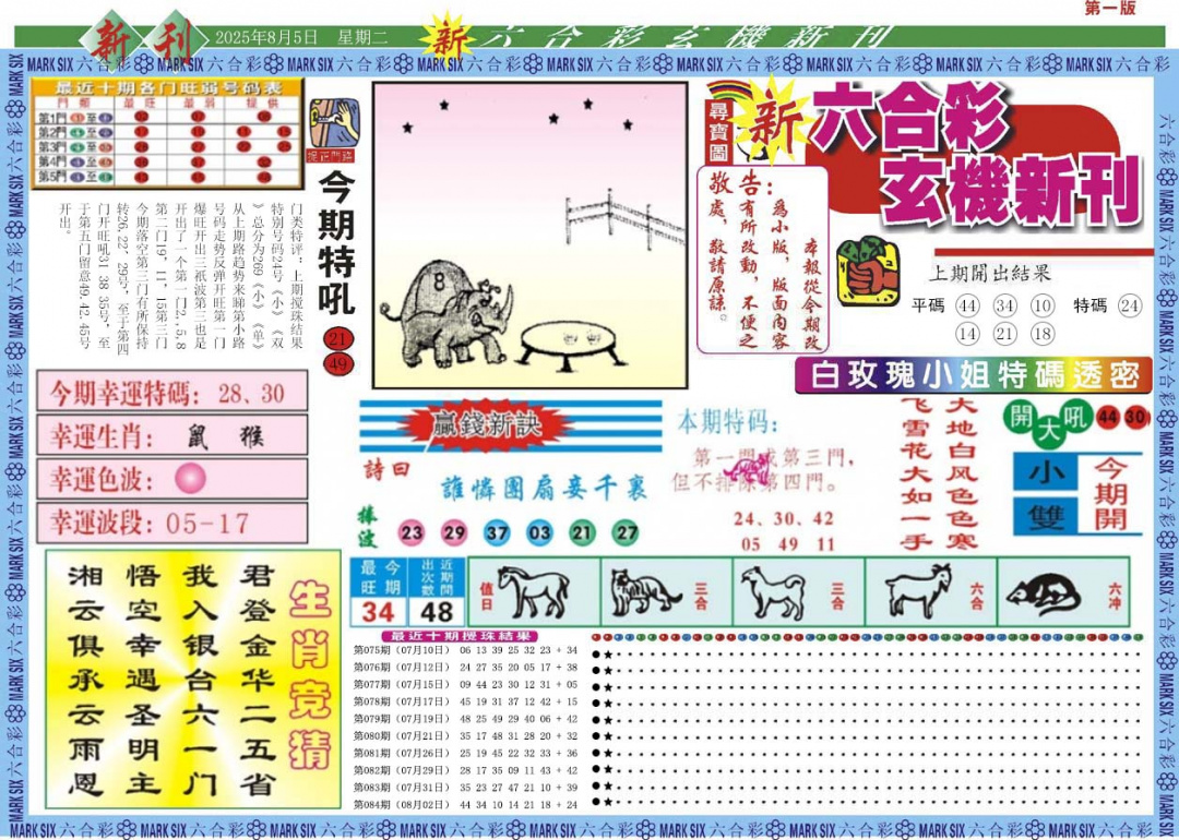 六合彩085期新六合彩特码新刊A