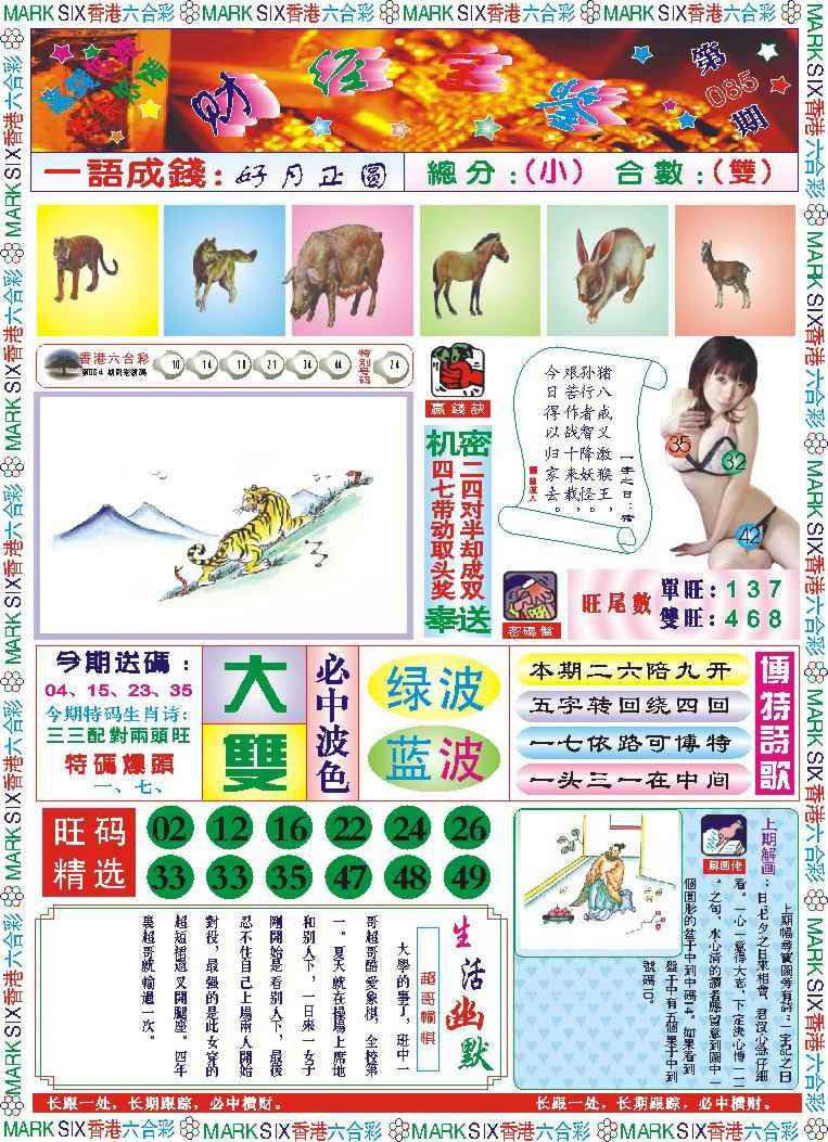 六合彩085期118财经宝鉴(新图)