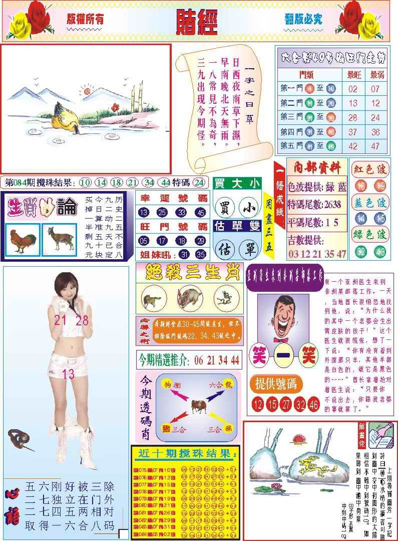 六合彩085期118赌经(新图)