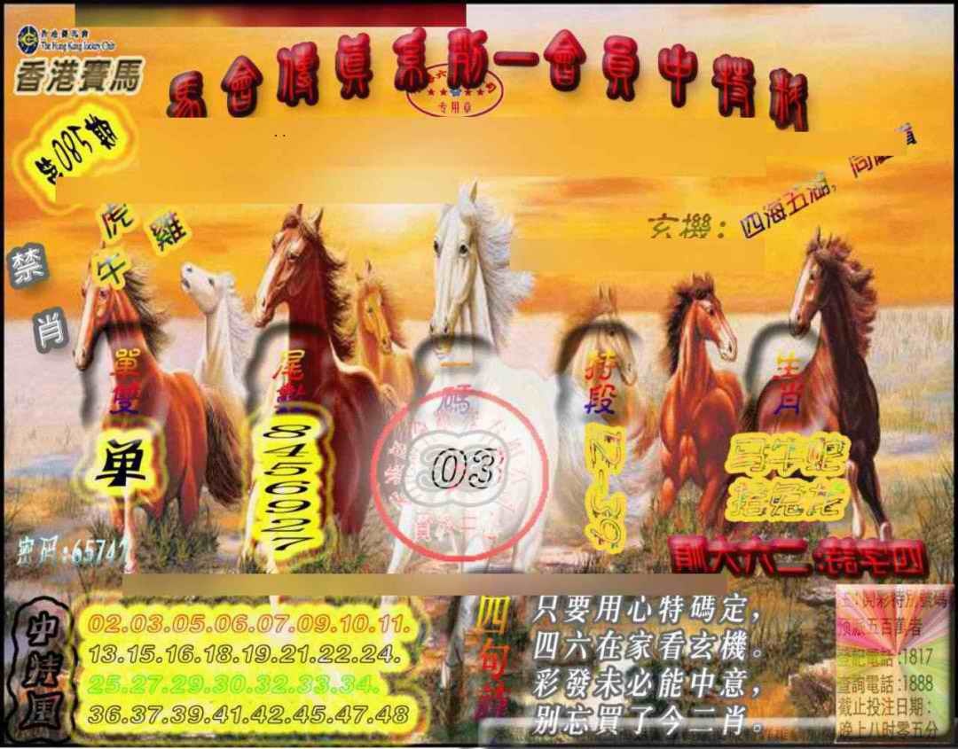 六合彩085期马会传真-会员报
