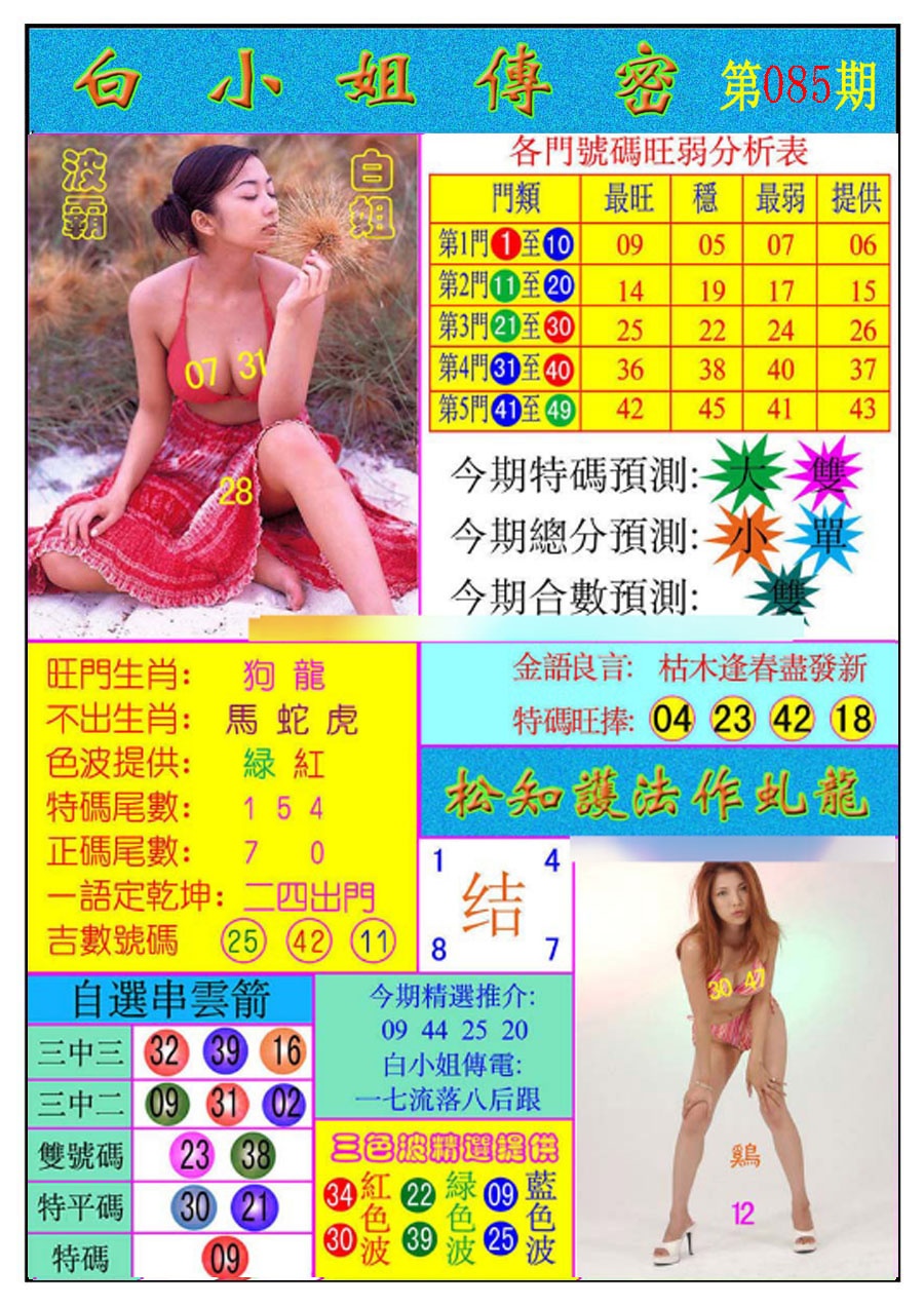 六合彩085期白小姐传密