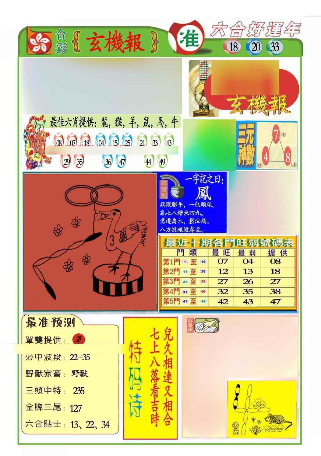 六合彩085期马经玄机报(新图推荐)