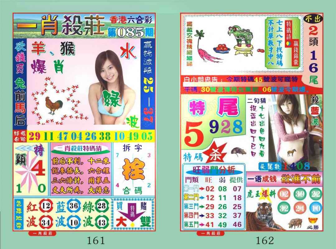 六合彩085期一肖杀庄