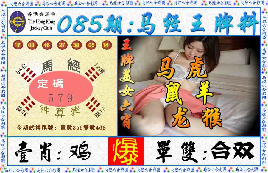 六合彩085期马经王牌料（荐）