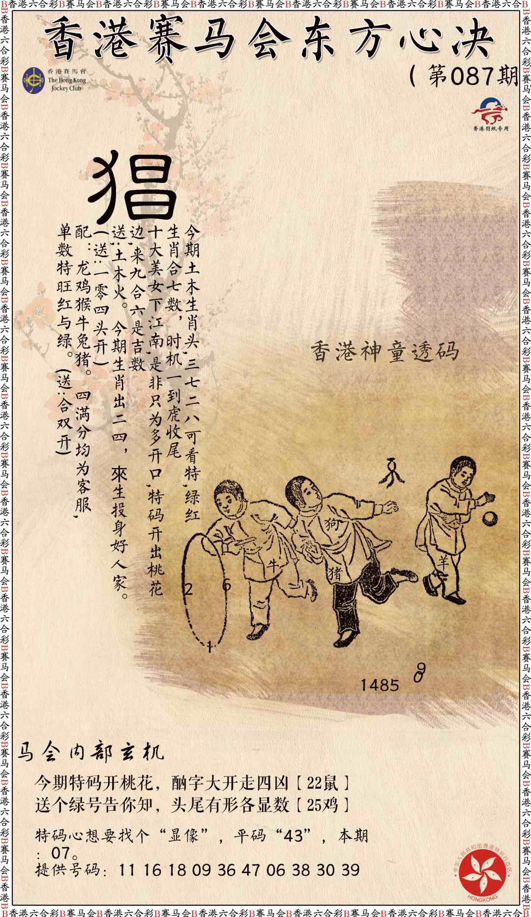 六合彩087期新东方心经